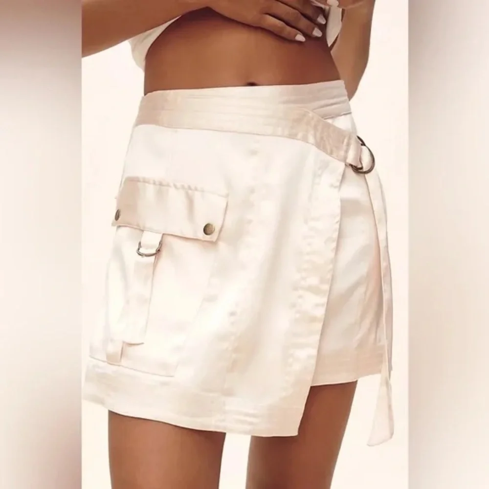 Anthropologie | By Anthropologie Silky Utility Mini Skirt Size 2